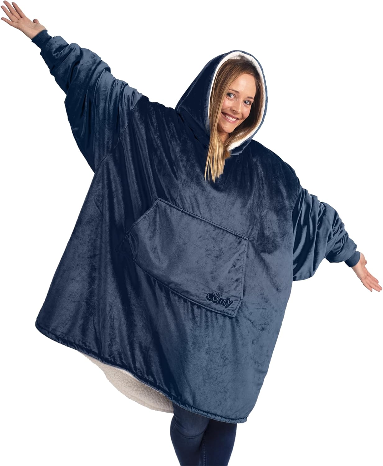The Comfy Original Sherpa Lined Wearable Blanket for All