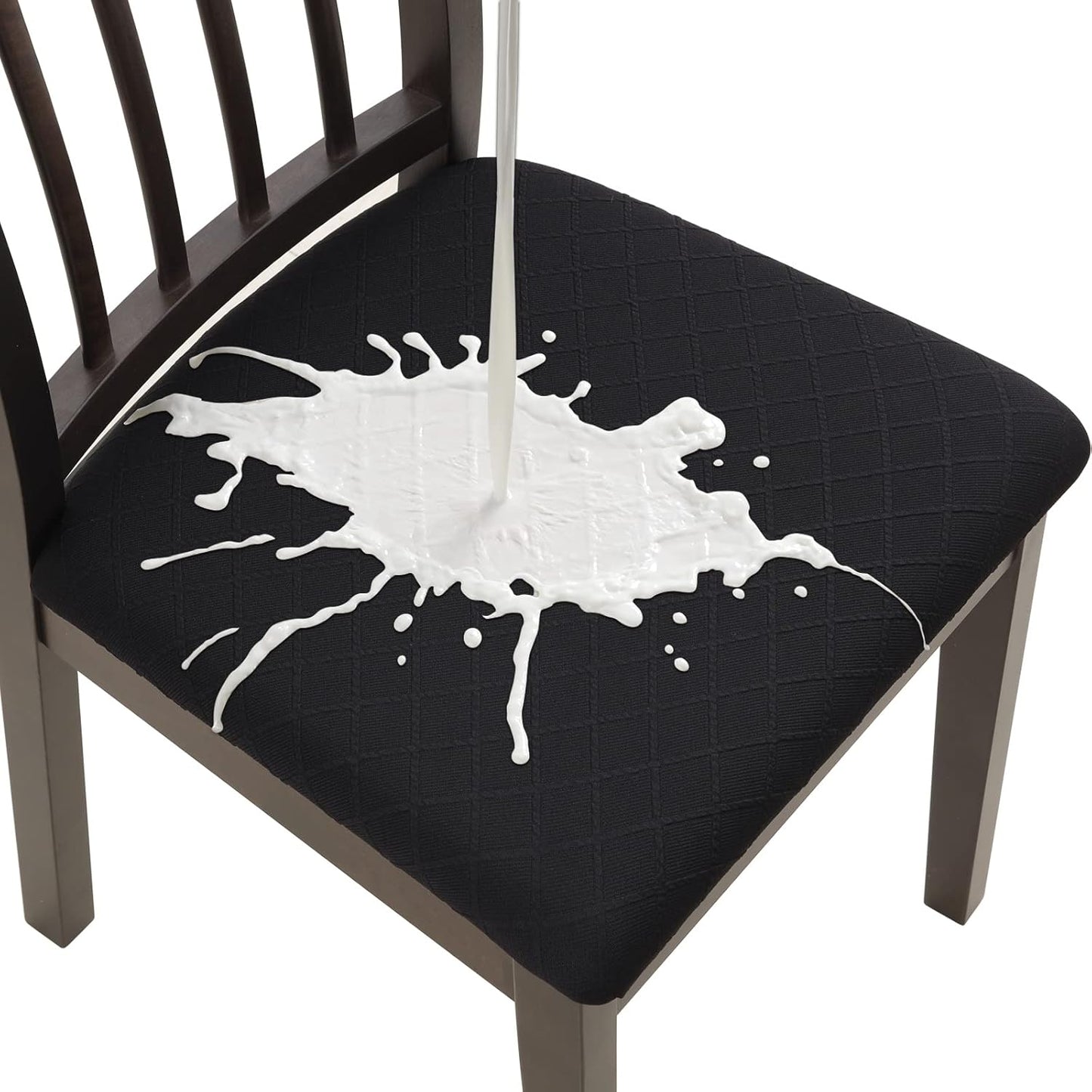 Waterproof Seat Cushion Covers for Dining Room Chairs - 6 PCS