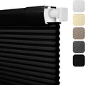 Black Cordless Cellular Shades 72in W x 64in H - Thermal Light