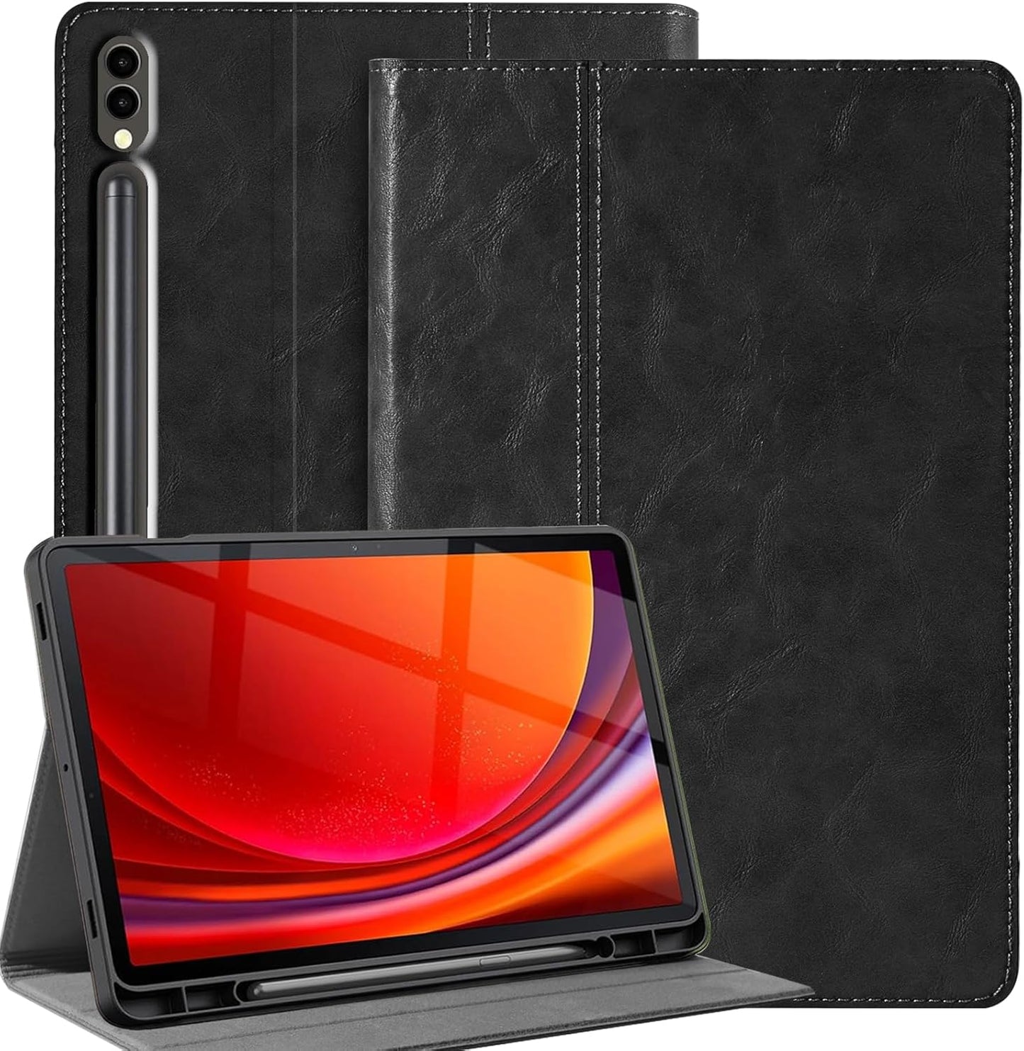 Genuine Leather Case for Samsung Galaxy Tab S10 Plus 12.4 in