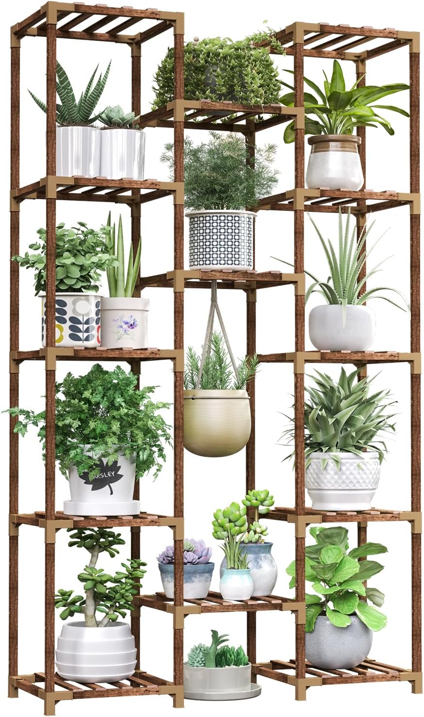 HOMKIRT Tall Plant Stand for Indoor and Outdoor Use