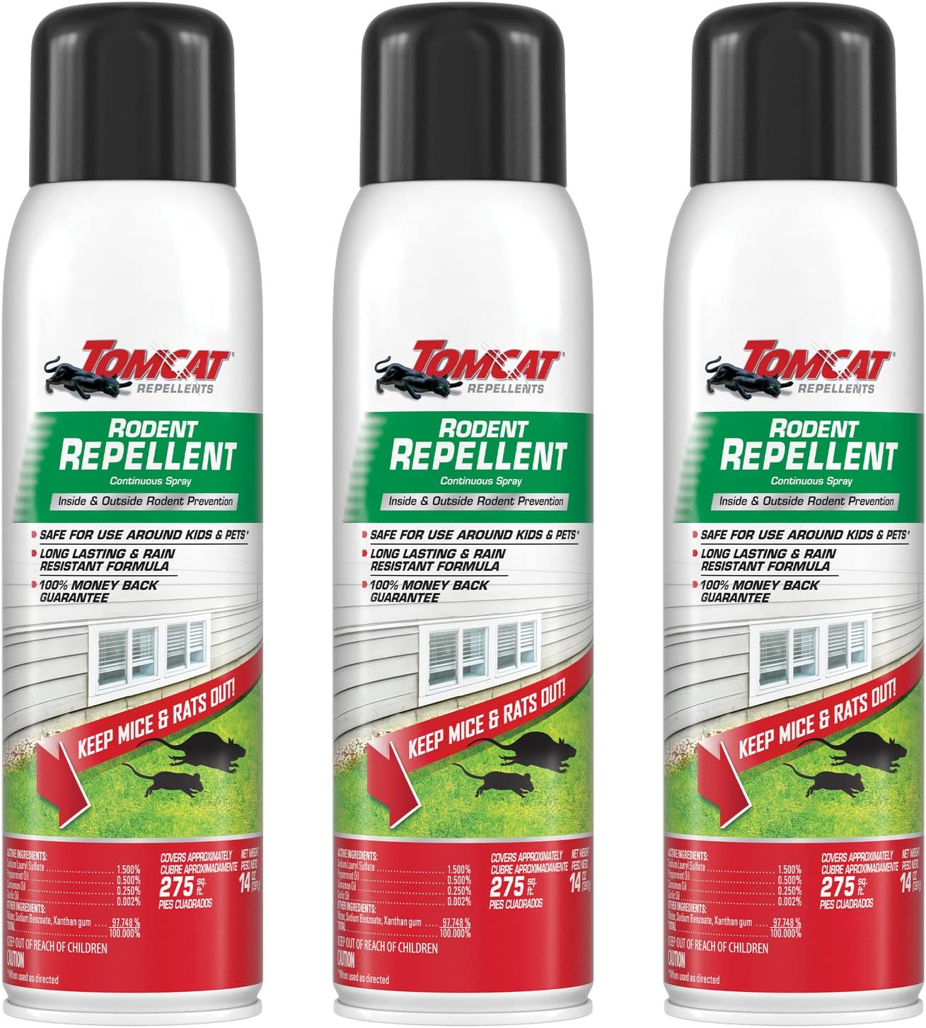 Tomcat Repellents Rodent Repellent Spray - Safe for Kids & Pets