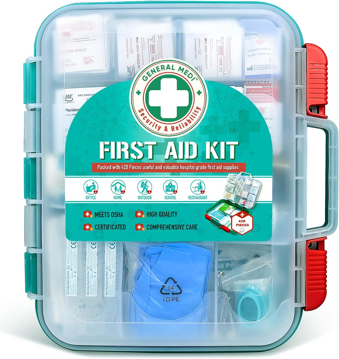 Portable First Aid Kit - Premium Supplies for Any Situation