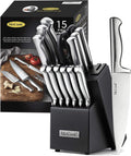 McCook Knife Sets German Stainless Steel Knife Block Set - Built-in