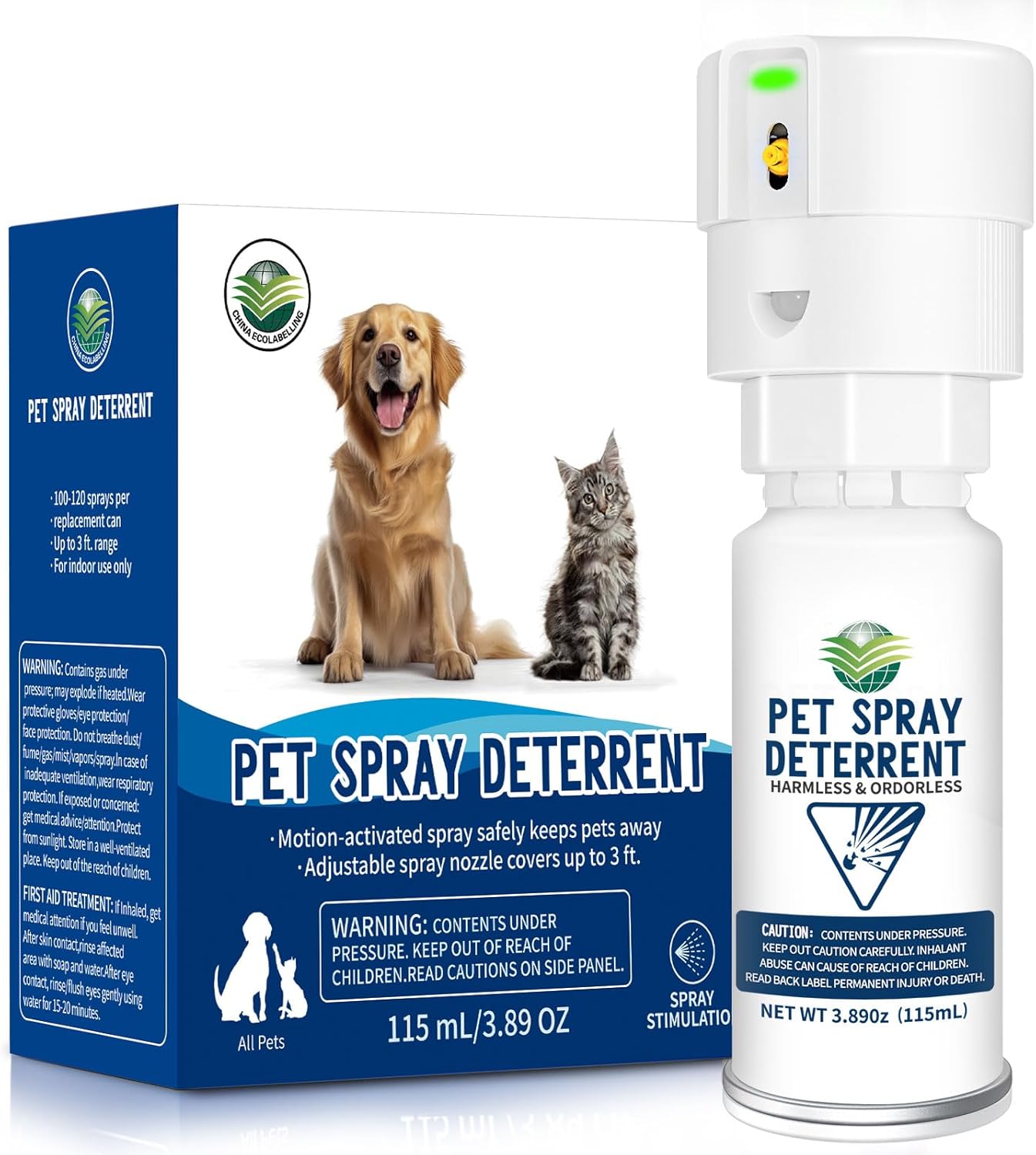 Automatic Cat Spray Deterrent System for Safe Indoor Use