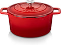 Velaze 6 QT Enameled Cast Iron Dutch Oven - Versatile One-Pot Cooker