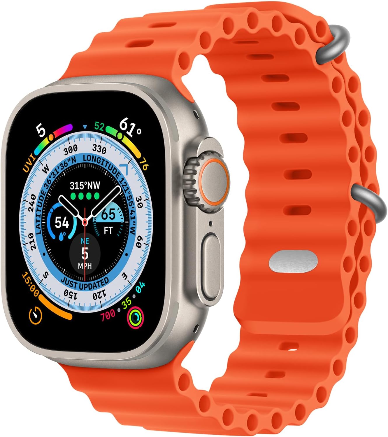 Adjustable Silicone Sport Band for Apple Watch Ultra 2 - HUAWUAN