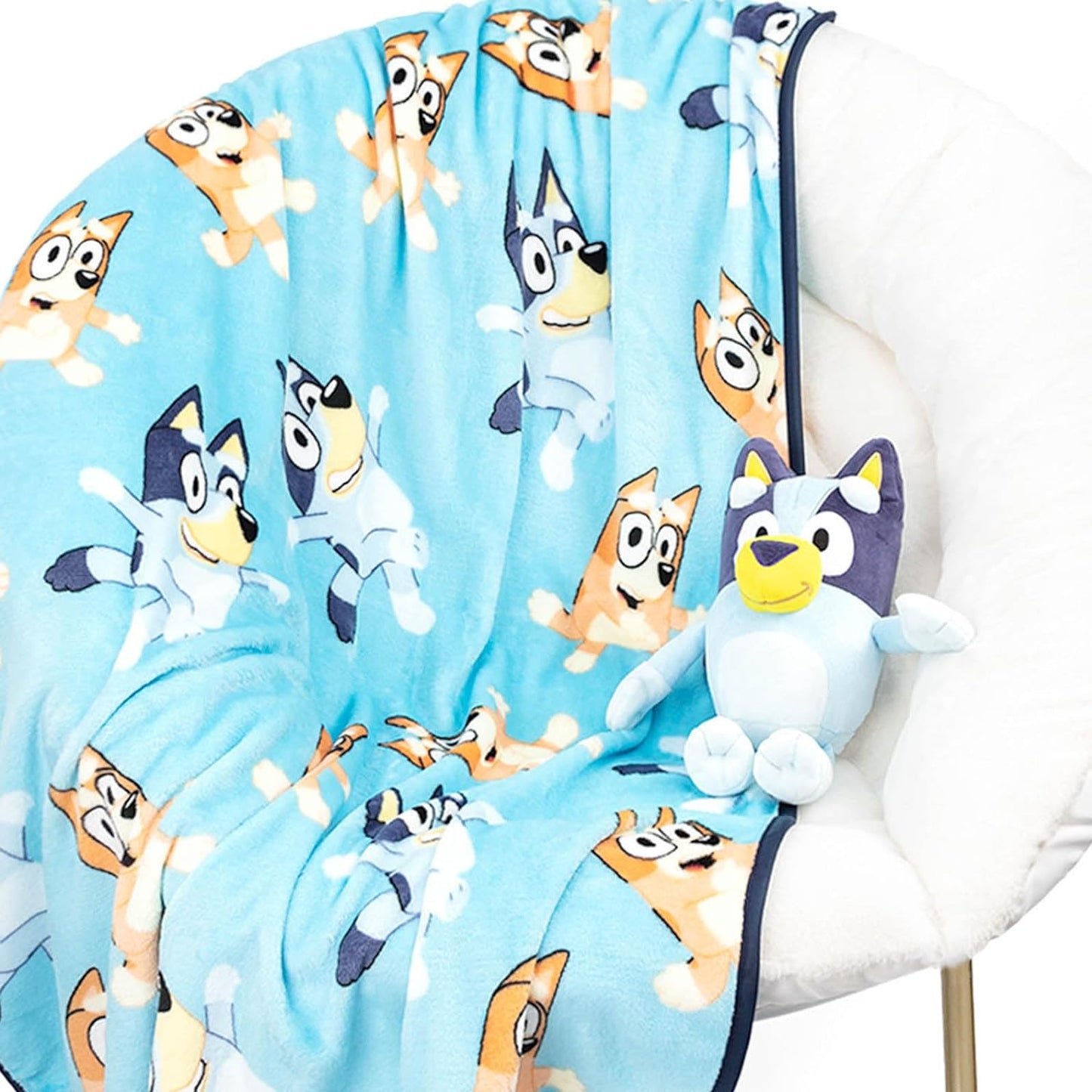 Bluey Plush Travel Set - Super Soft Blanket & Pillow