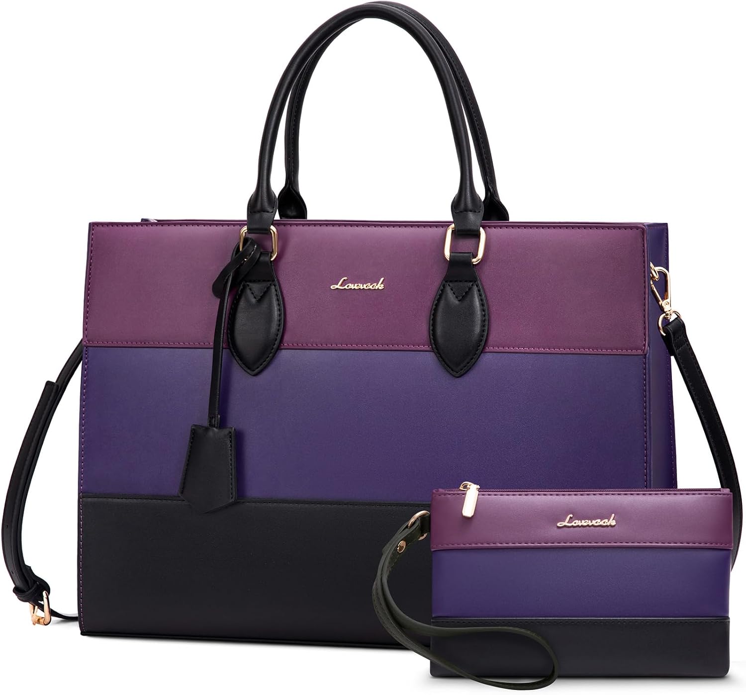 LOVEVOOK Laptop Tote Bag for Women - Stylish Work Briefcase