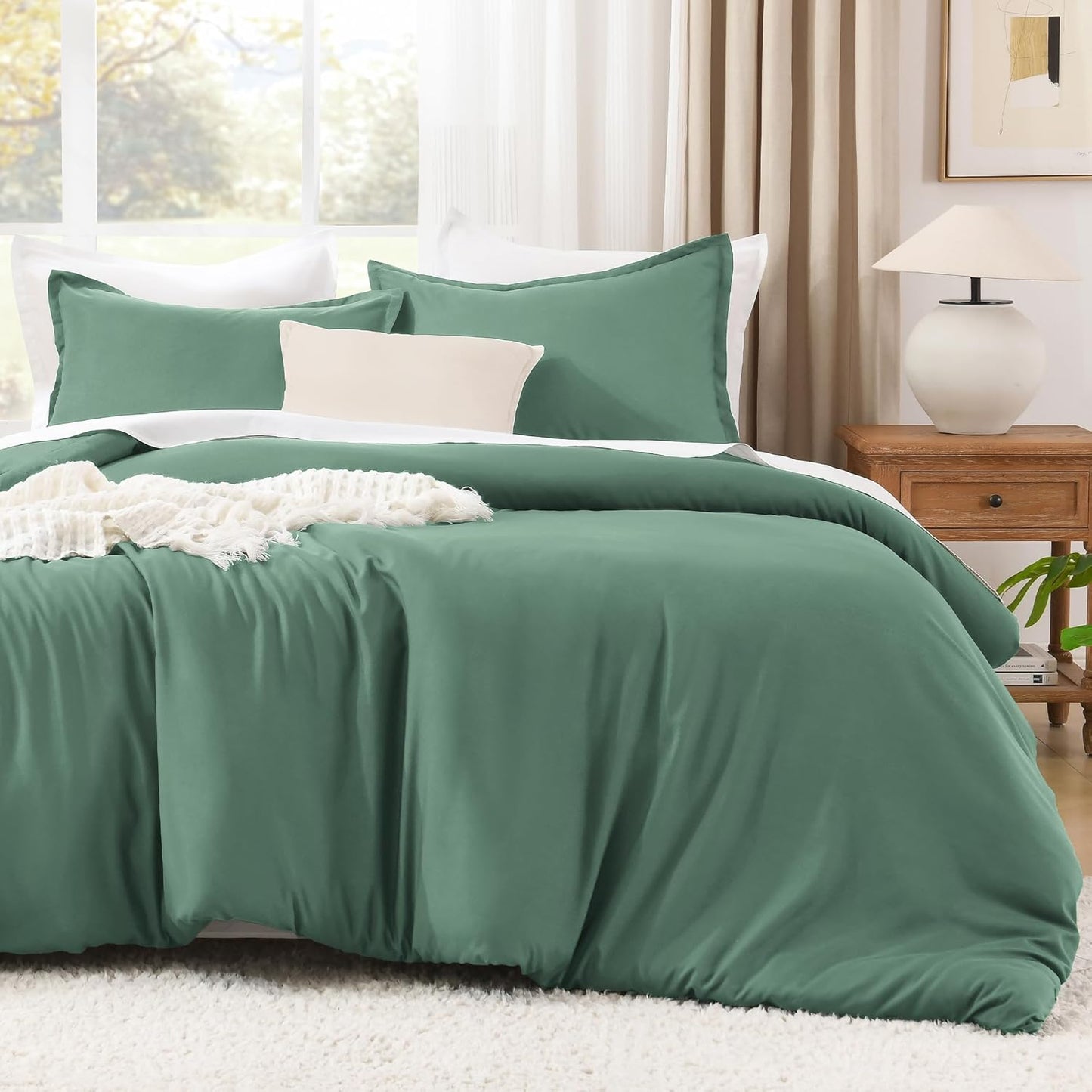 Litanika Comforters King Size Haze Green Bedding Set