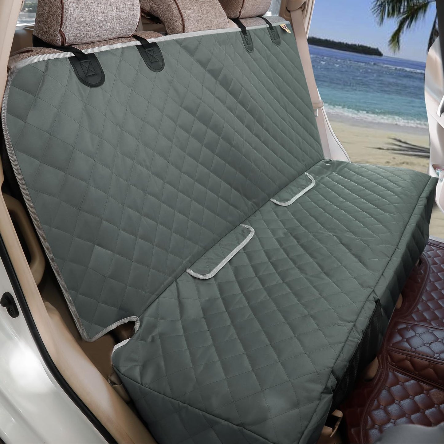 Dog Seat Cover for Back Seat by Bark Lover - Durable & Waterproof