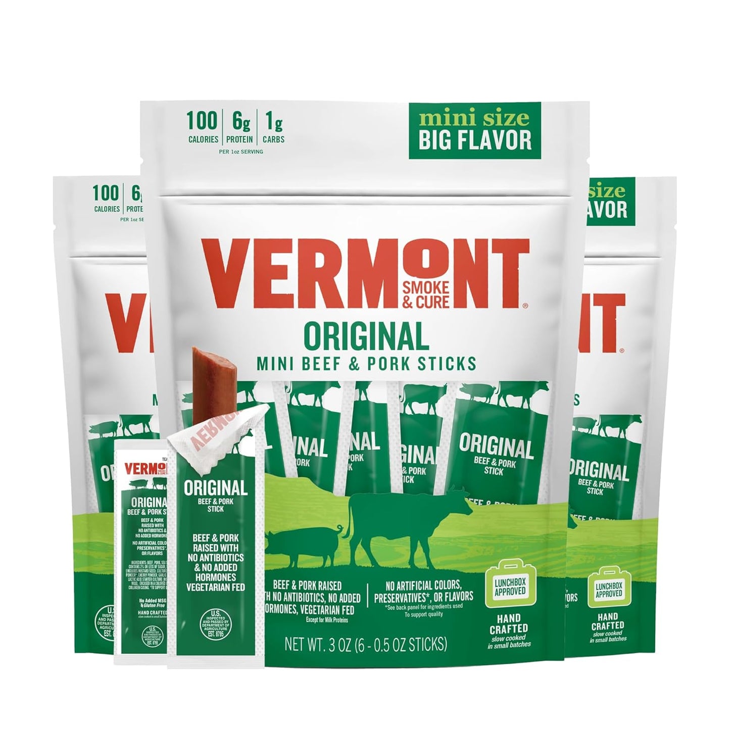 Vermont Smoke & Cure Original Beef & Pork Meat Sticks Review