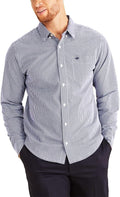 Dockers Classic Fit Long Sleeve Signature Comfort Flex (Style BLZZ)