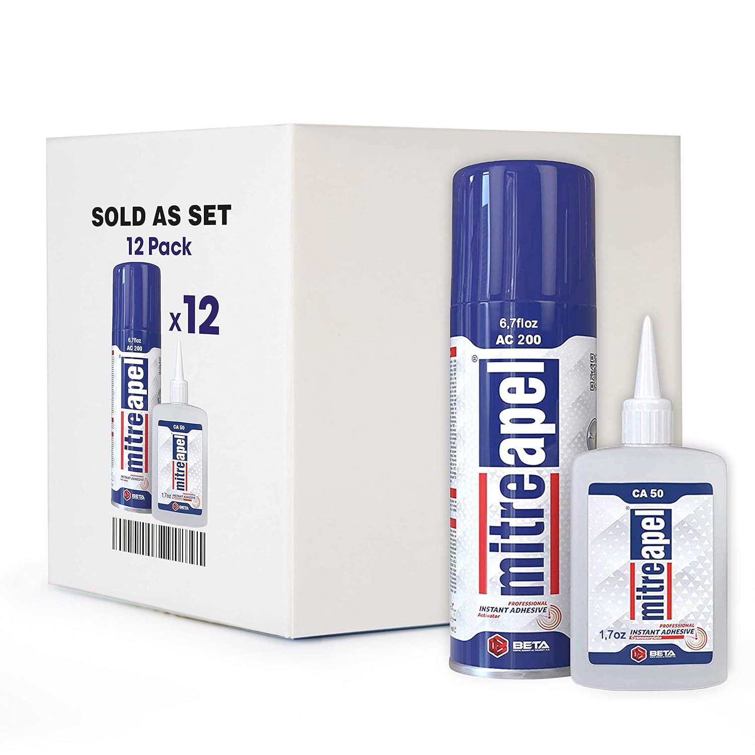 MITREAPEL Super CA Glue with Activator for Quick Bonding