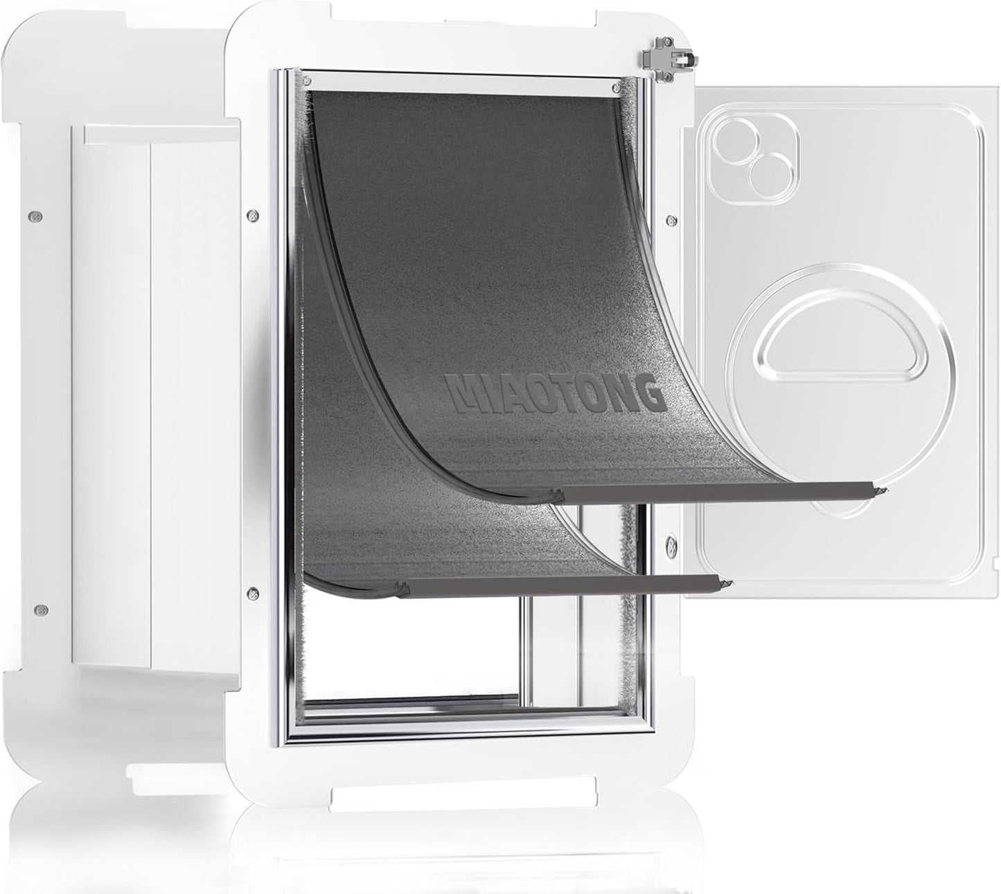MIAOTONG Cat Door for Wall - Durable Double Flap Doggy Door