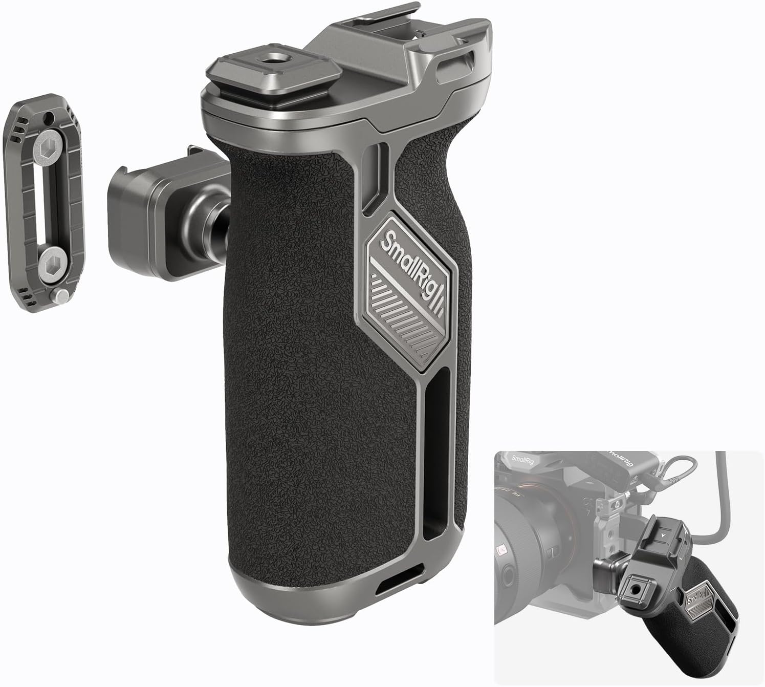 SMALLRIG Quick Release Rotating Side Handle for DSLR Cameras