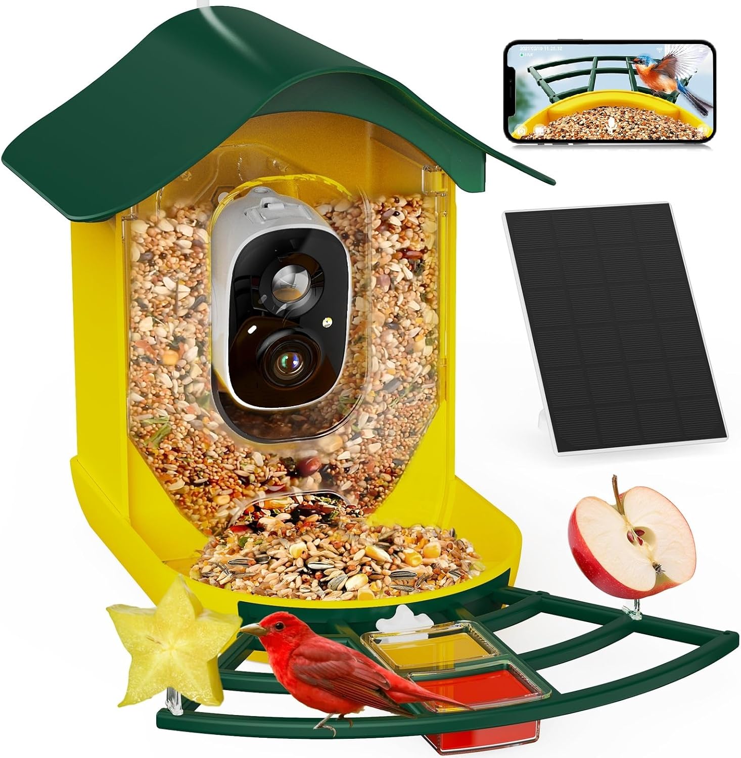 PeckCam Smart Bird Feeder with 2K HD Camera for Bird Lovers