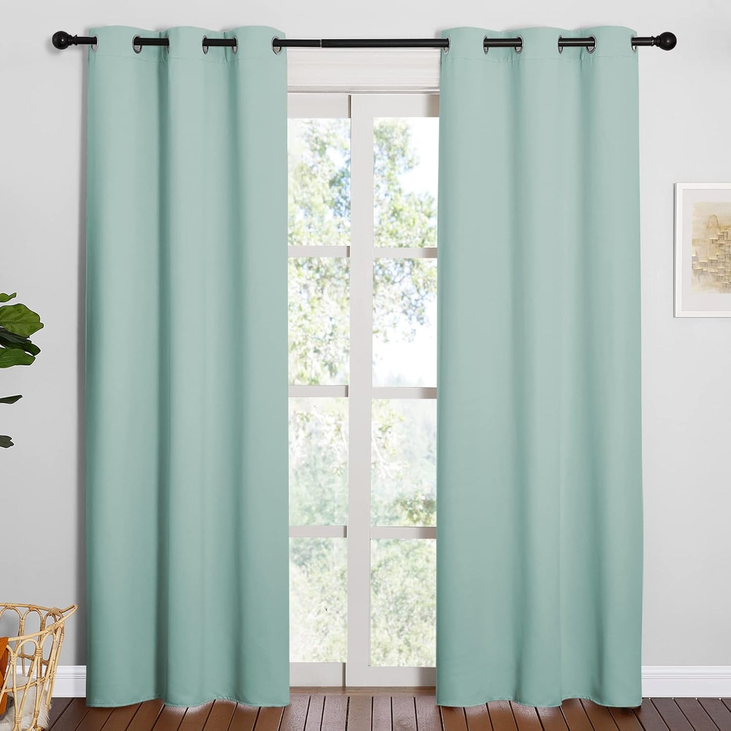 NICETOWN Thermal Insulated Blackout Curtains for Living Room