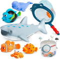 No Hole Mold Free Bath Toys for Toddlers 1-3 - Easy Clean Bath Set