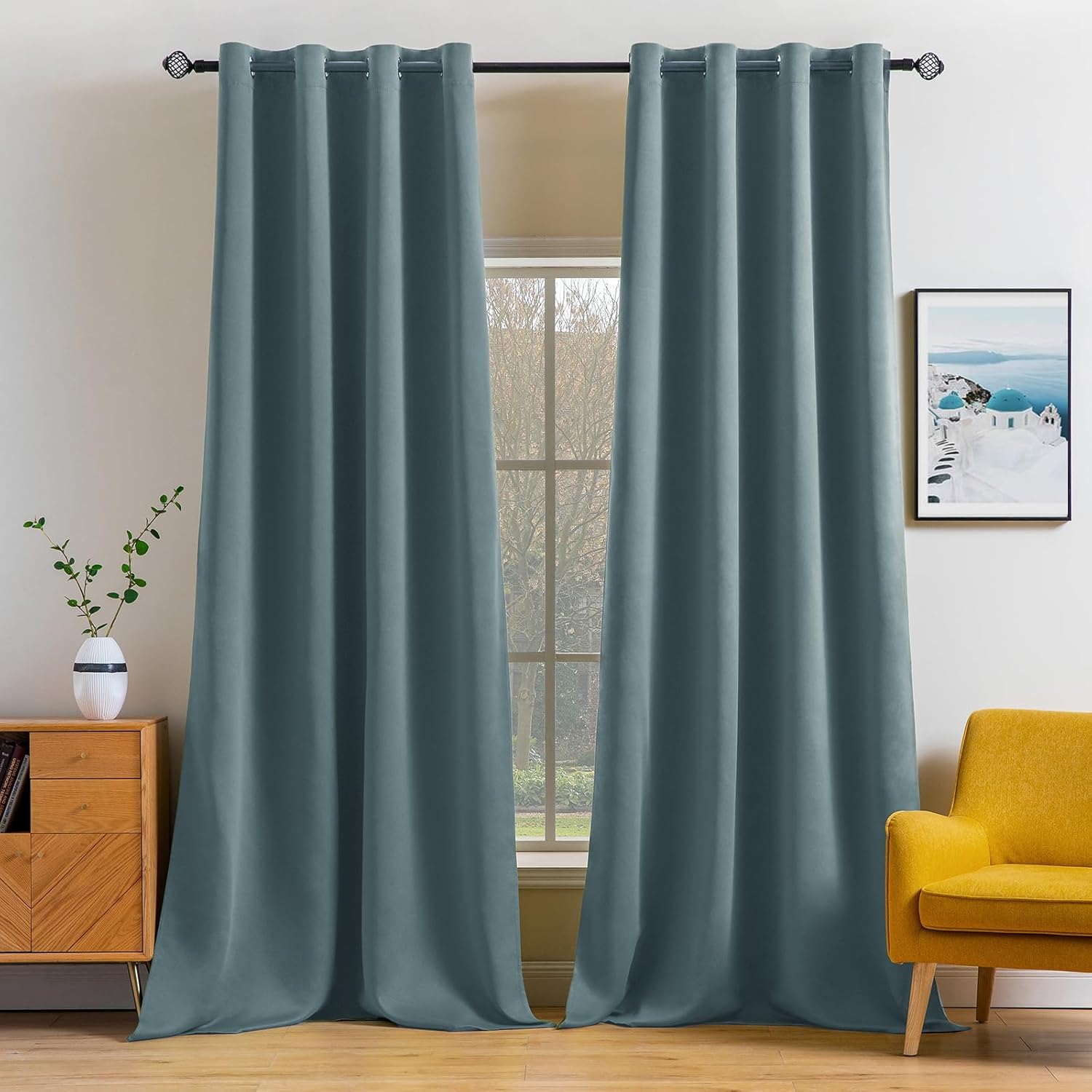 MIULEE Blackout Curtains 96 Inches Long for Room Darkening