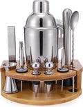Cadobee Bamboo Bartender Kit: 12 Piece Cocktail Set
