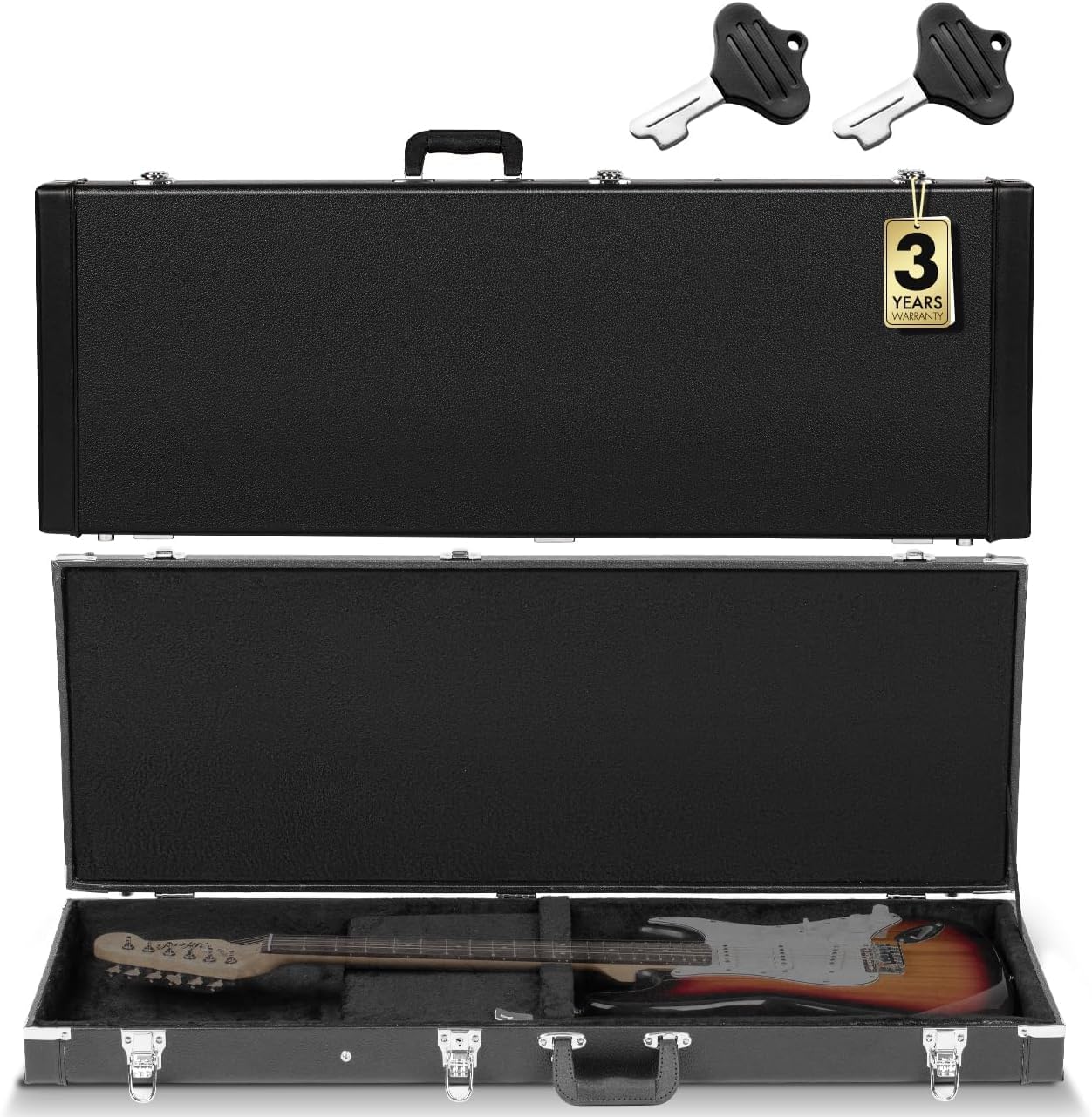 CAHAYA Portable Black Electric Guitar Case
