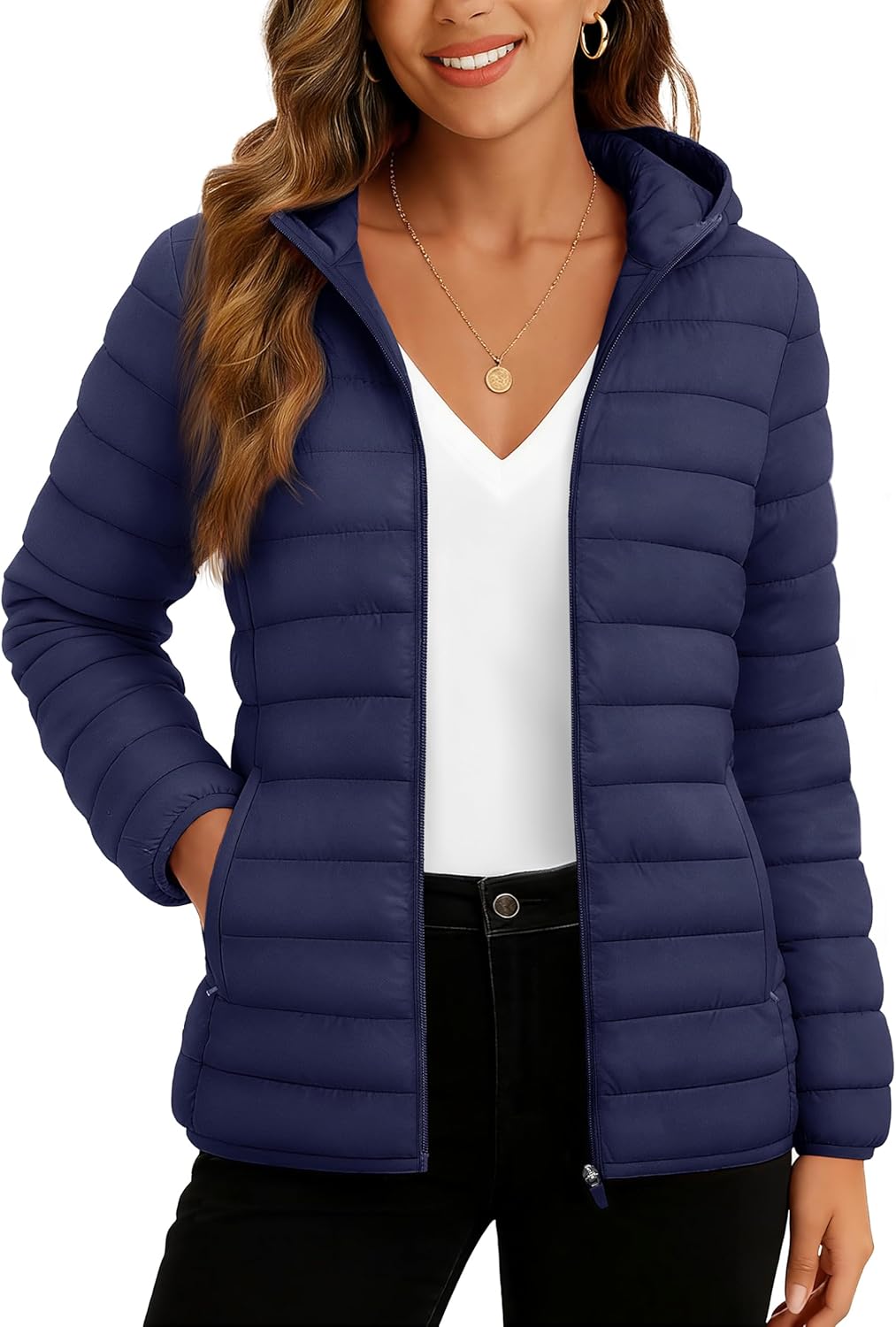 TACVASEN Women's Lightweight Puffer Jacket for Winter Style
