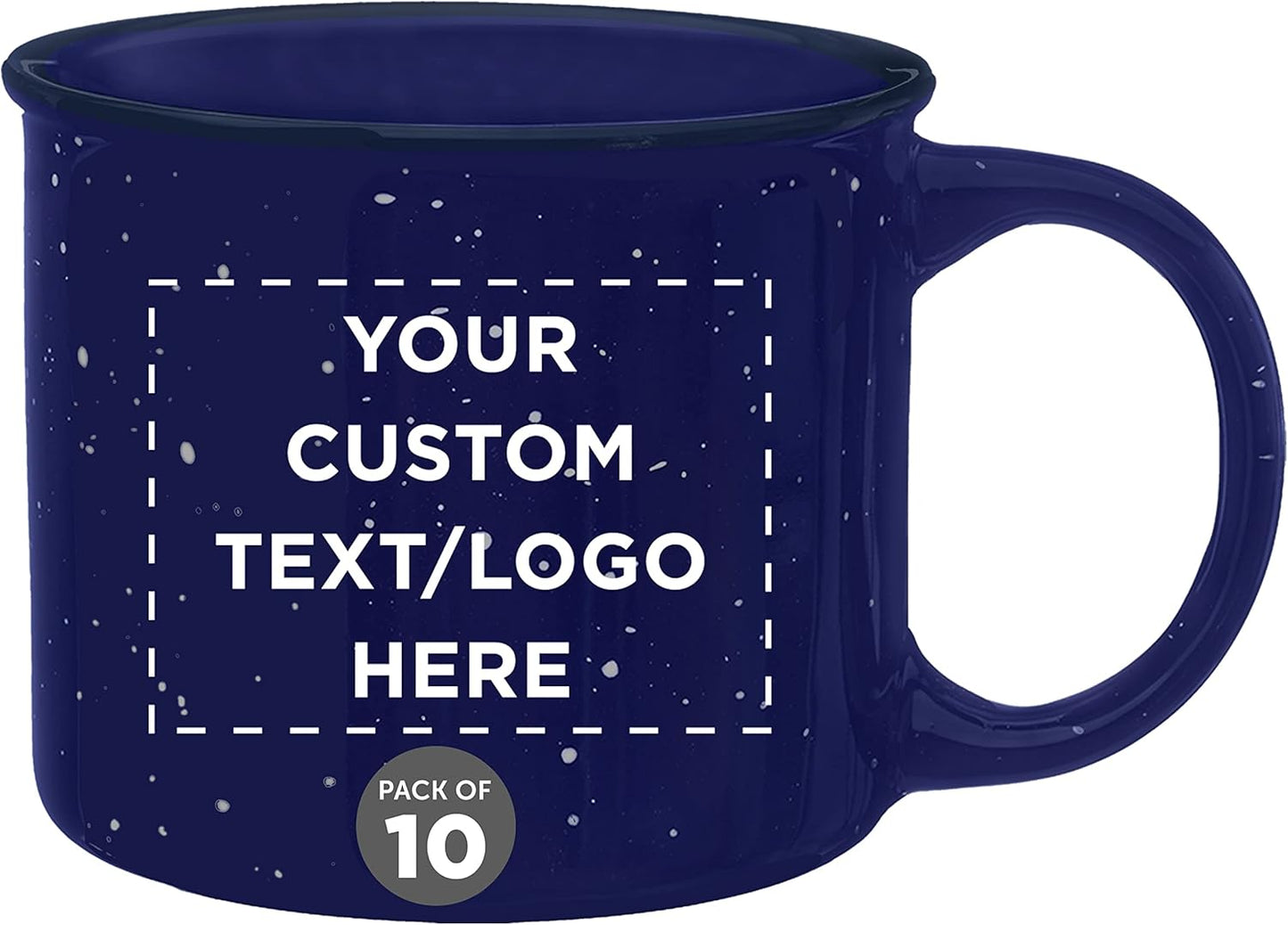 Custom Ceramic Campfire Coffee Mugs Set of 10 for All Occasions