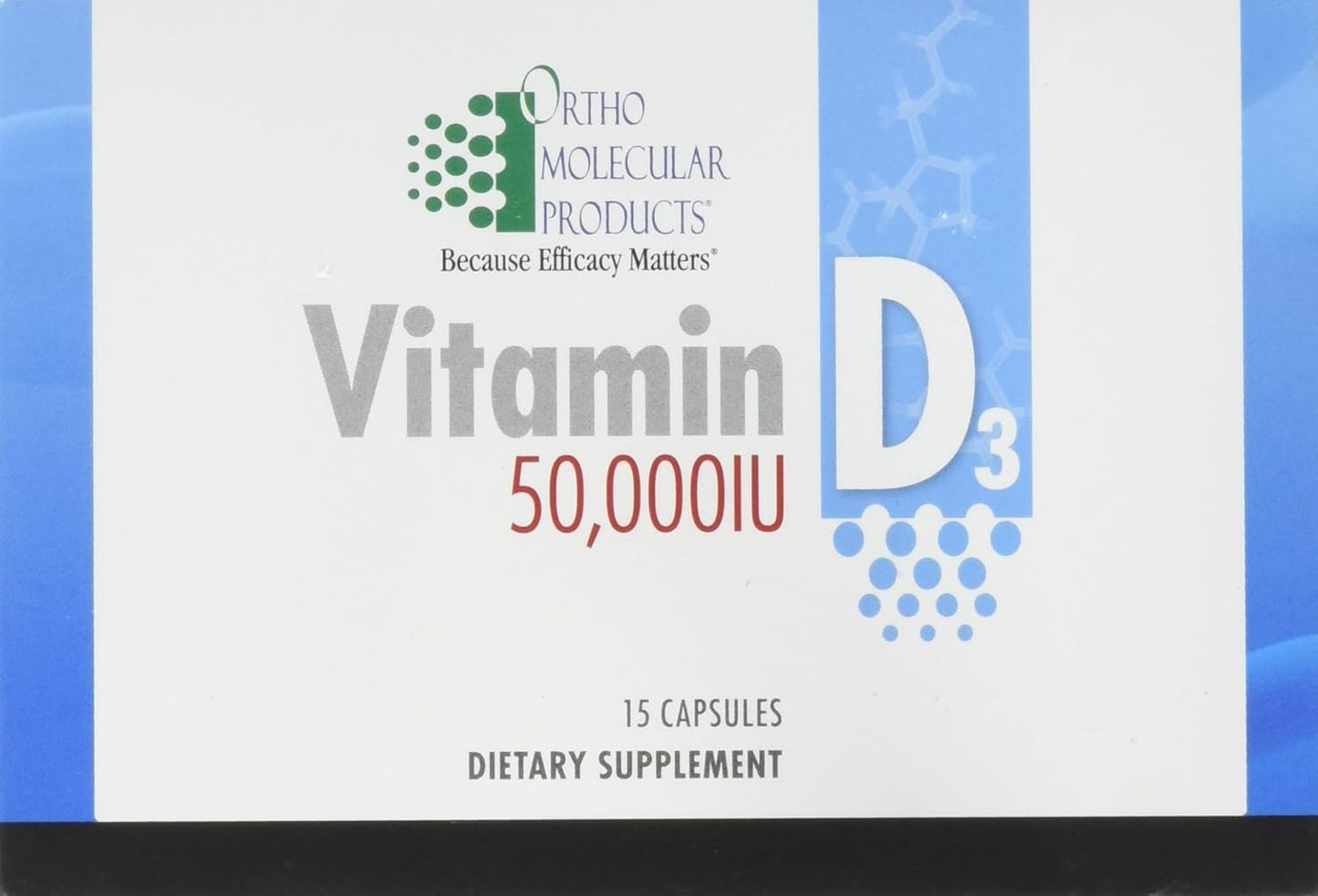Ortho Molecular Vitamin D3 50,000 IU for Intensive Support