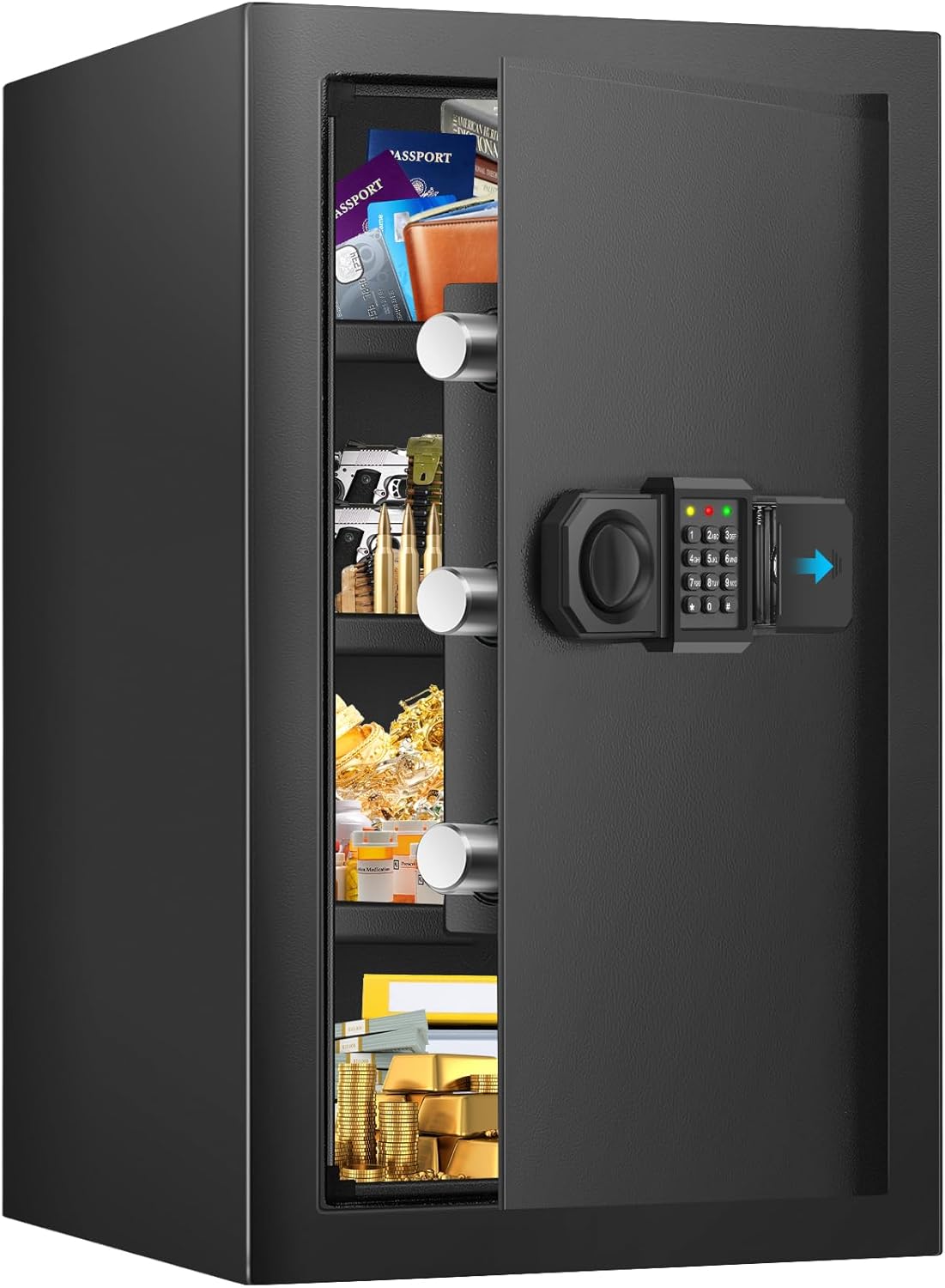 Extra Large Digital Home Safe with Programmable Keypad Security