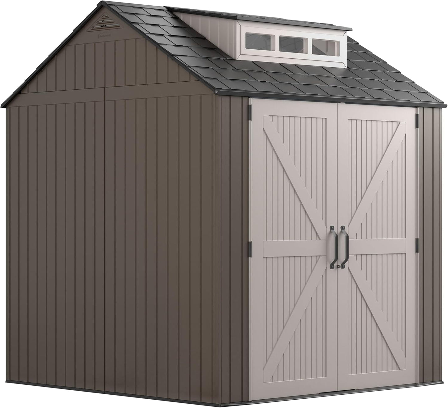 Rubbermaid Large Resin Outdoor Storage Shed for Lawn Equipment