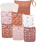 AWJ Cloth Diapers with Tummy Panel Pack of 13 - Reusable Adjustable