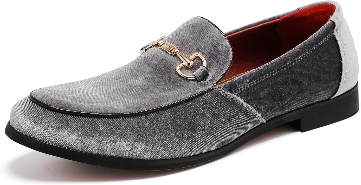 Luxury Velvet Penny Loafer Shoes for Men - Stylish Comfort