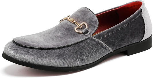 Luxury Velvet Penny Loafer Shoes for Men - Stylish Comfort