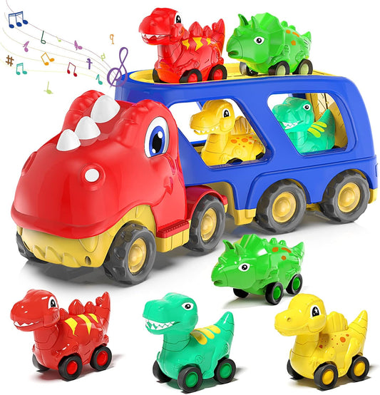 Veslier Dinosaur Transport Carrier Truck for Toddlers