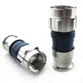 RG6 Plenum Compression Connectors 100 Pack - Reliable Coax Fittings