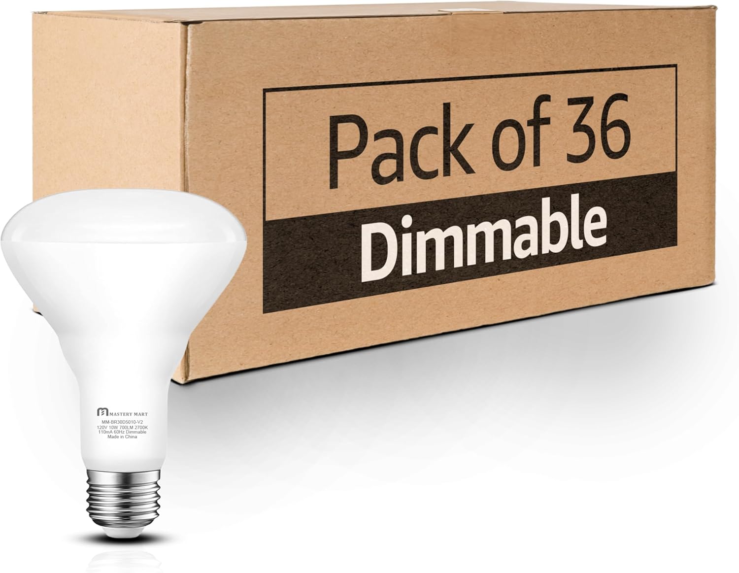 BR30 LED Bulbs 36 Pack, 65W Equivalent, 5000K Daylight Brightness