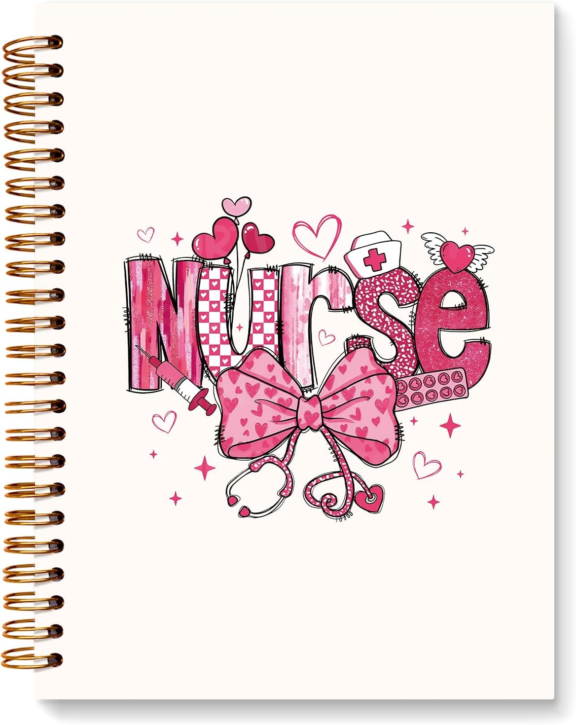 Coquette Pink Nurse Journal, Nurse Appreciation Gift