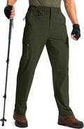 Men's Hiking Cargo Pants - Water Resistant Quick Dry Outdoor Pants
