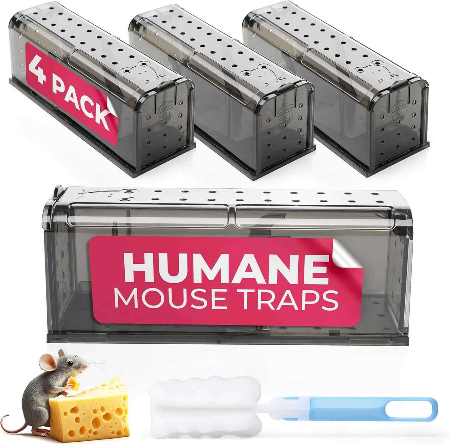 Reusable Humane Mouse Traps - Safe & Effective
