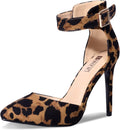 IN4 Pedazo 4 in High Block Heels Pumps Pointed Ankle Strap - Dressy