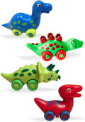 3 Bees and Me Dinosaur Car Toys for Toddlers - 4-in-1 Play Set