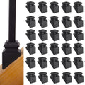 Iron Baluster Shoes Slant Shoe with Screw for 1/2 in Balusters - Set