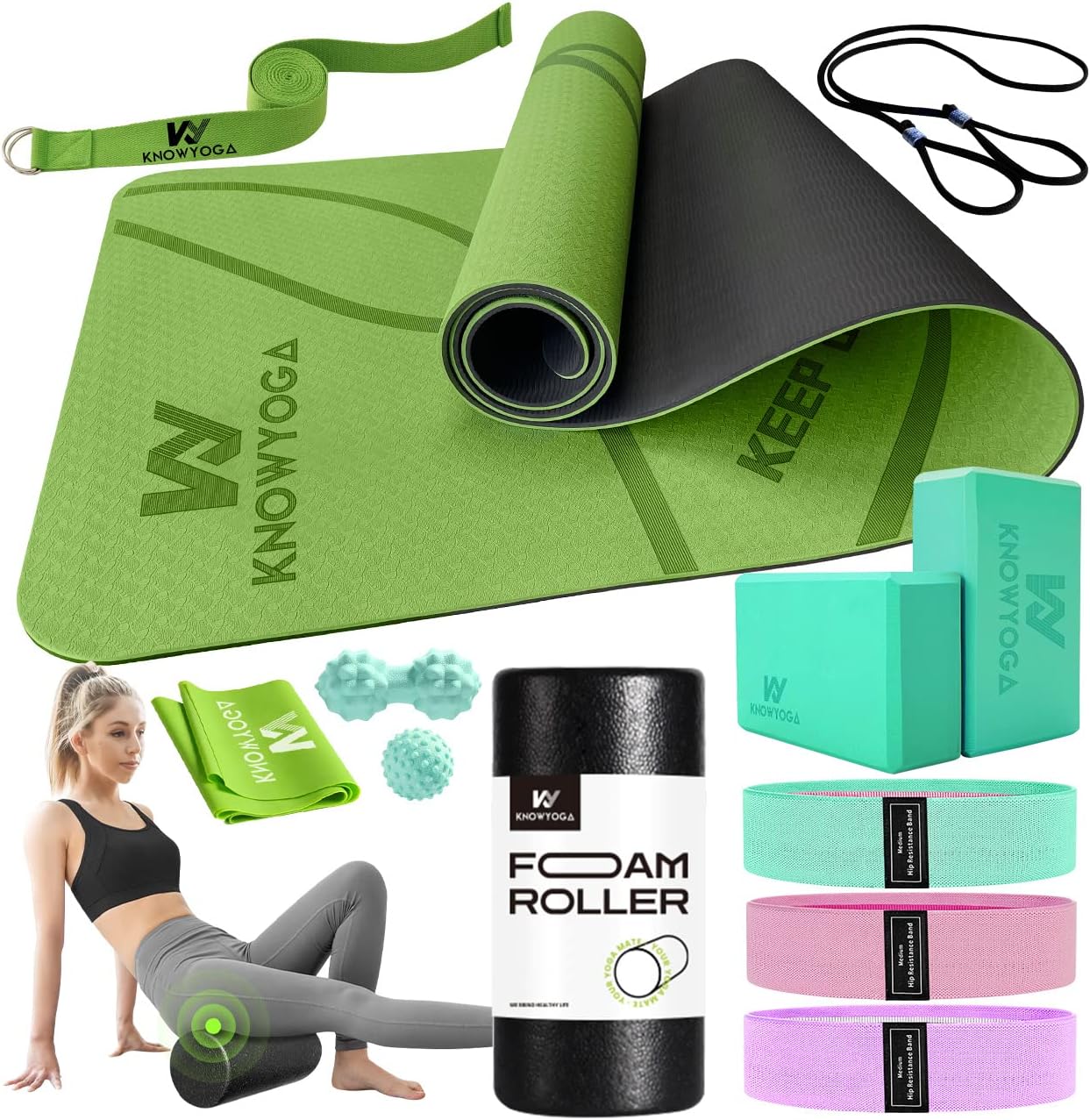 Complete Yoga Set for Beginners - 12-in-1 Kit for Ultimate Practice