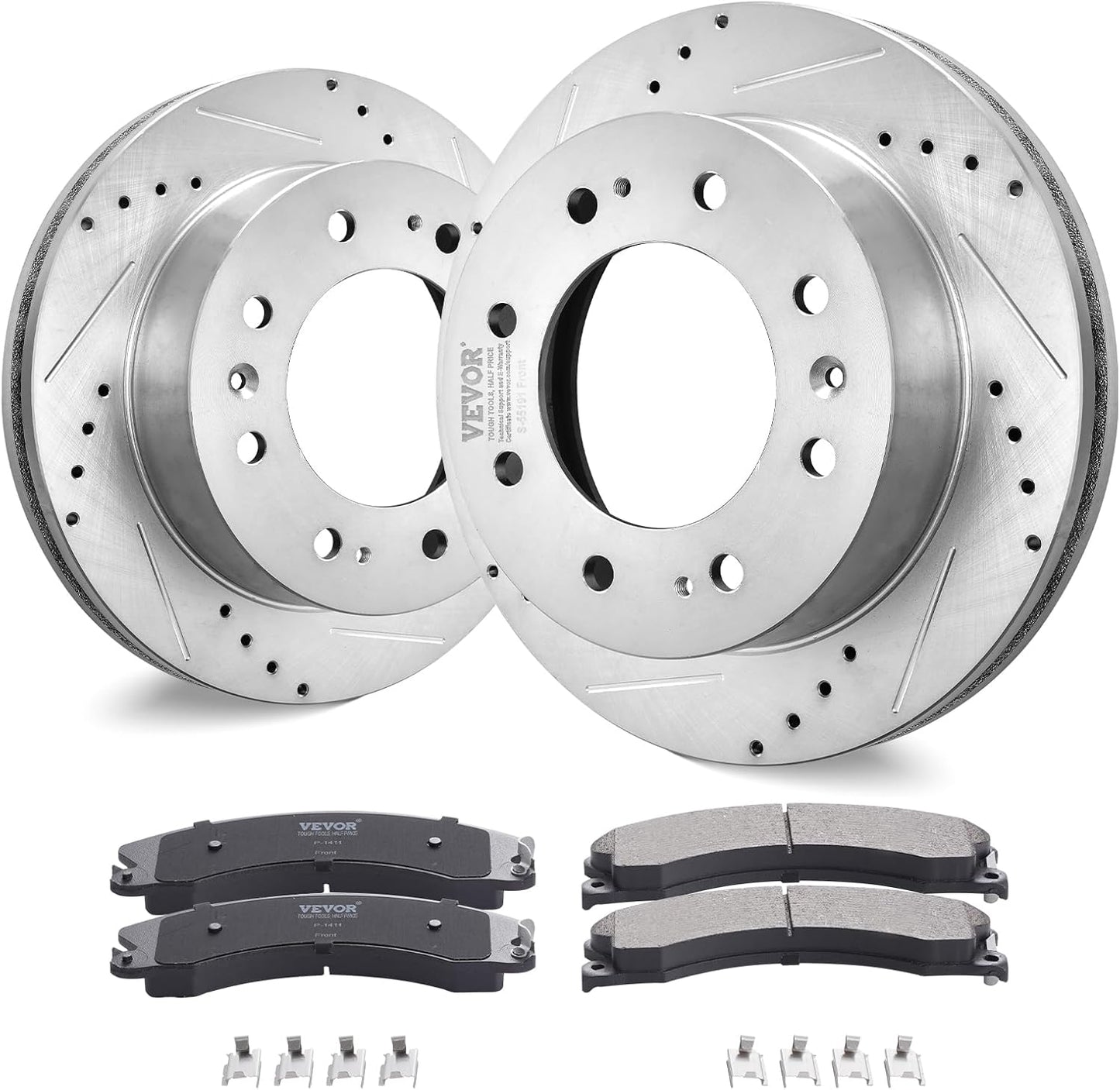 VEVOR Front Brake Kit for 2011-2019 Chevy Silverado 14in Rotors