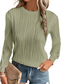 Stylish Long Sleeve Crewneck Tops for Women Perfect for Casual Wear