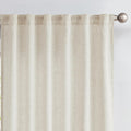 Linen Curtains with Privacy Lining 63 in Length - Crude Beige