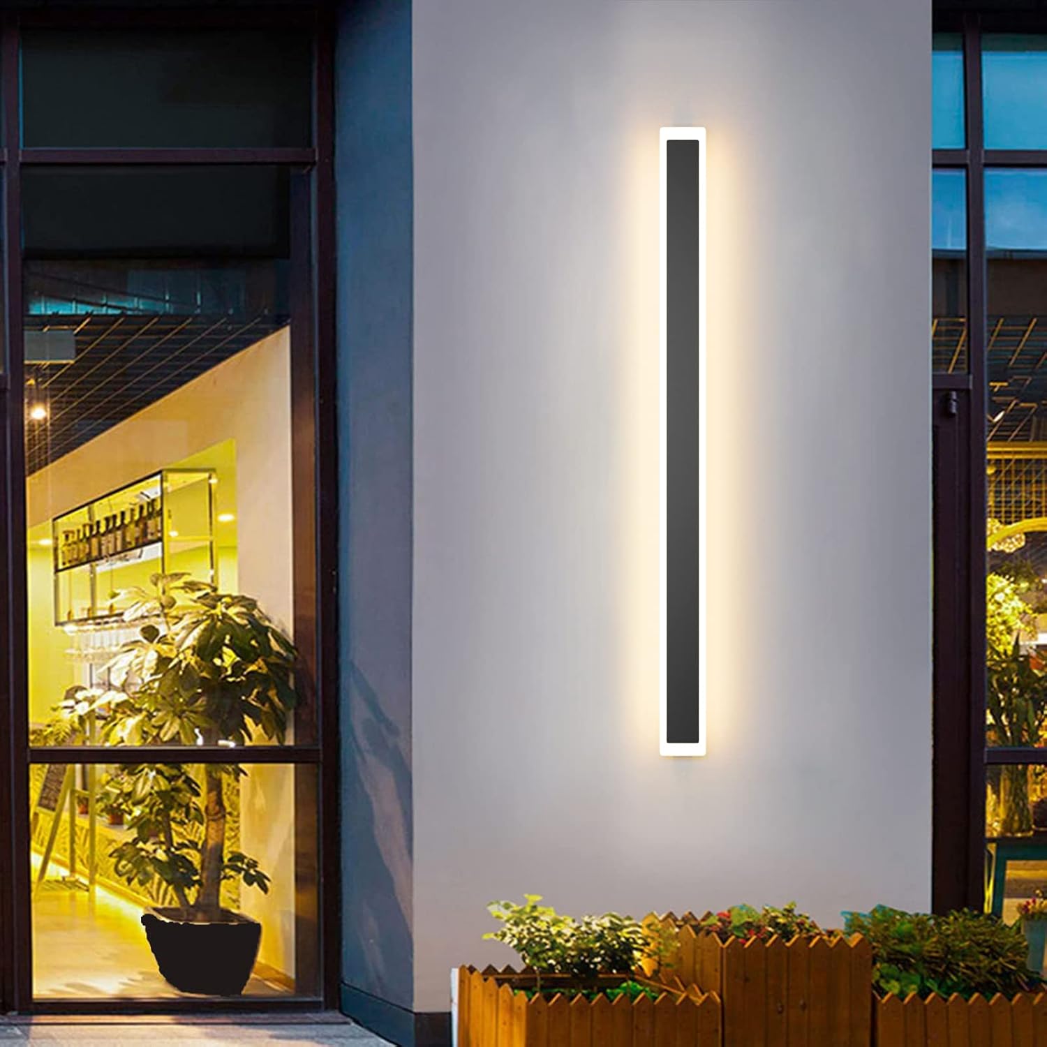 Modern Outdoor Wall Sconce - 47.2in LED Lighting for Porches