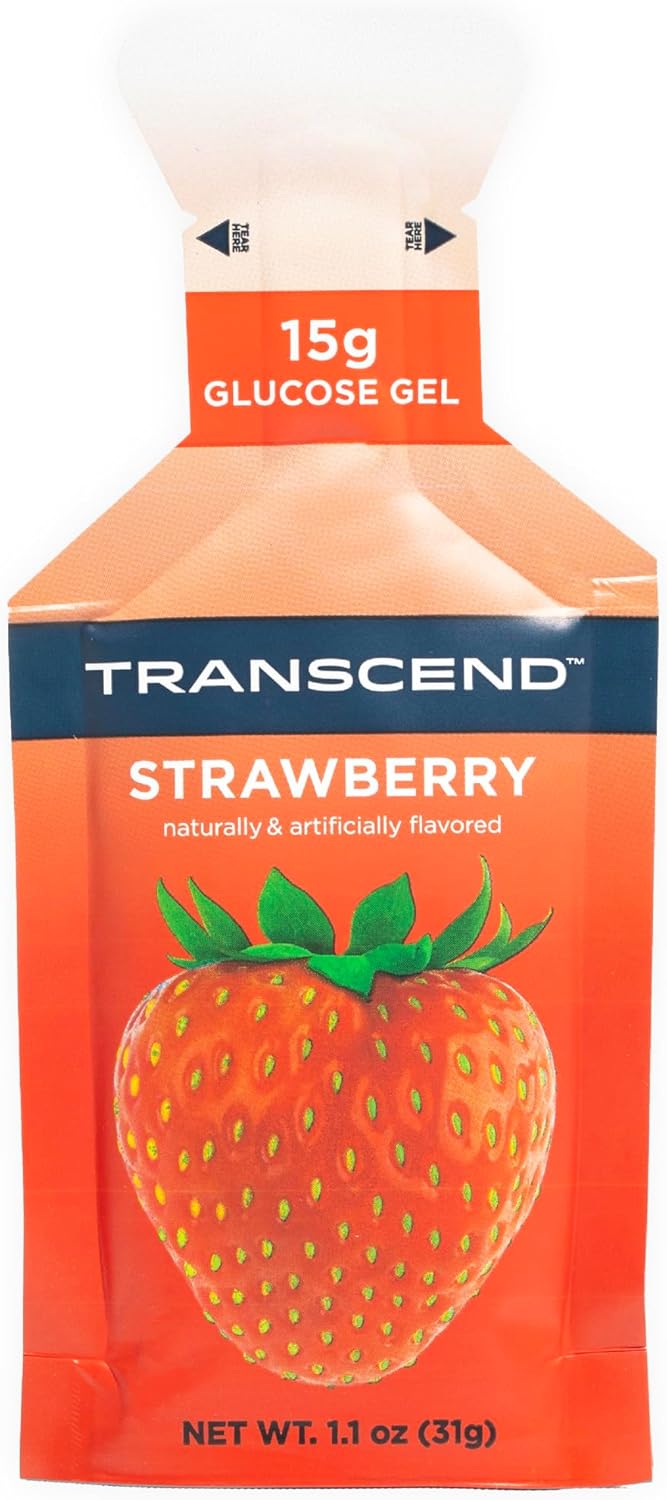 Transcend Foods Strawberry Energy Gel for Quick Carb Boost