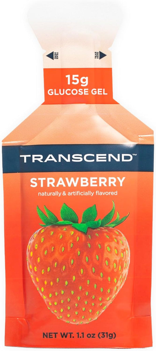 Transcend Foods Strawberry Energy Gel for Quick Carb Boost